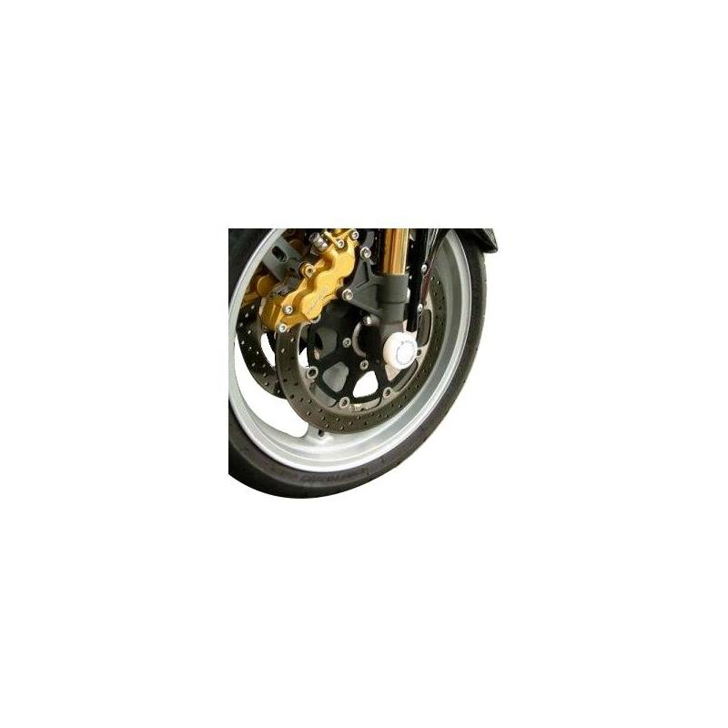 Tampons de protection de fourche R&G Racing noirs Suzuki GSX-R 750 97-