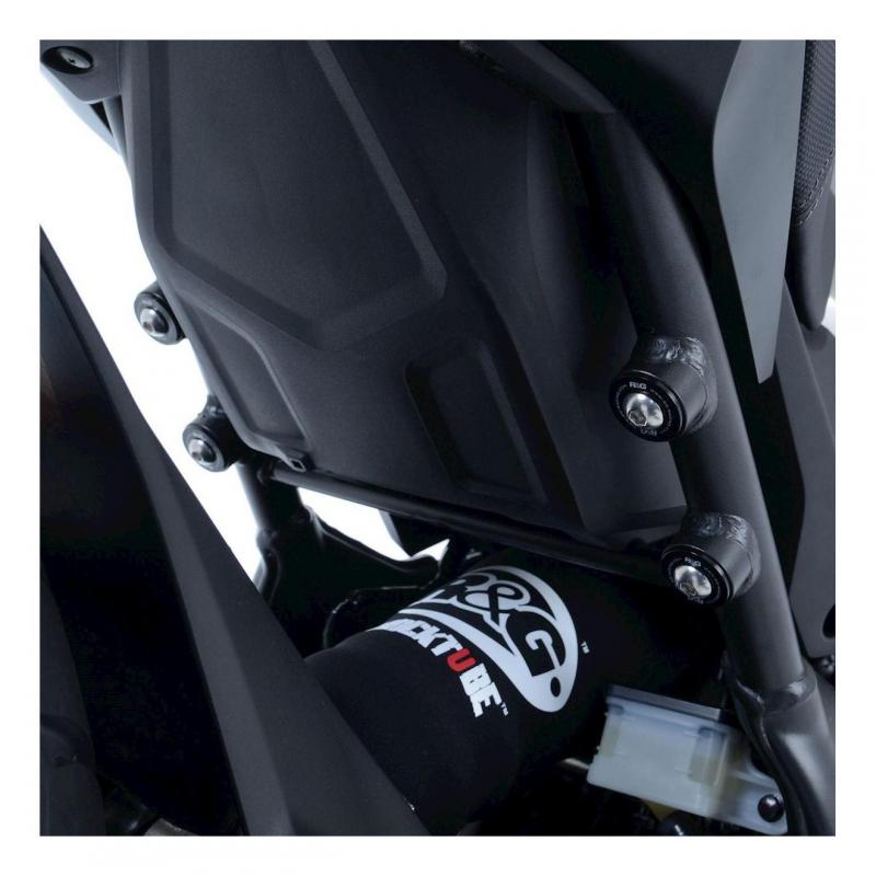 Caches orifices de repose-pieds passager R&G Racing noir Honda CB 650 R Neo Sport Cafe 19-20