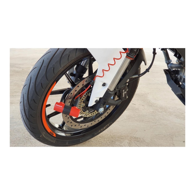 Cavo Anti-dimenticanza Lockforce Per Bloccadisco Di Maxiscooter E Moto, Lungo E A Molla
