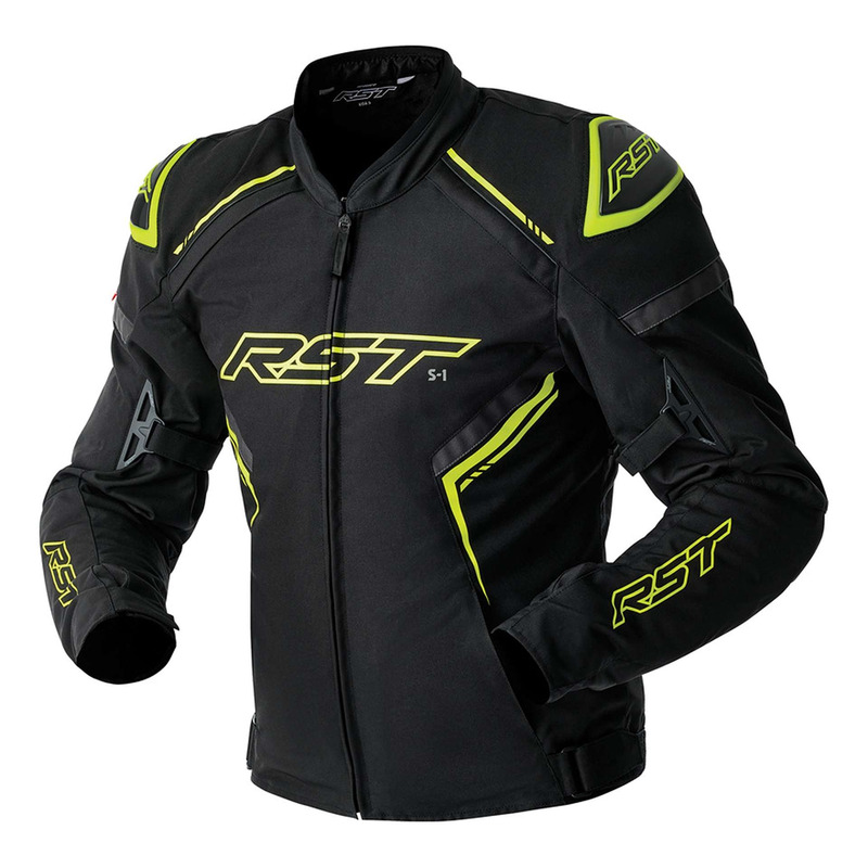 Blouson textile RST S1 D3O noir/jaune