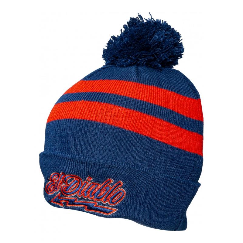 Bonnet Fabio Quartararo Striped 20 bleu/rouge