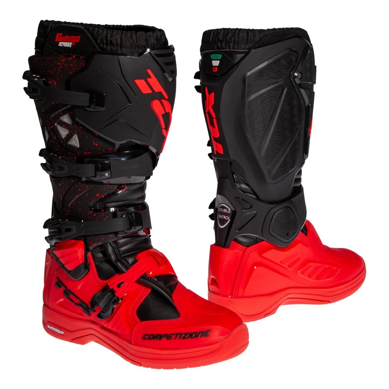 Bottes cross TCX Comp Evo 2 Michelin noir/rouge- 38