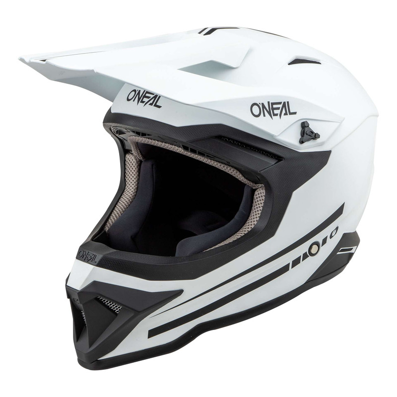 Casque cross O’Neal 1SRS Solid white