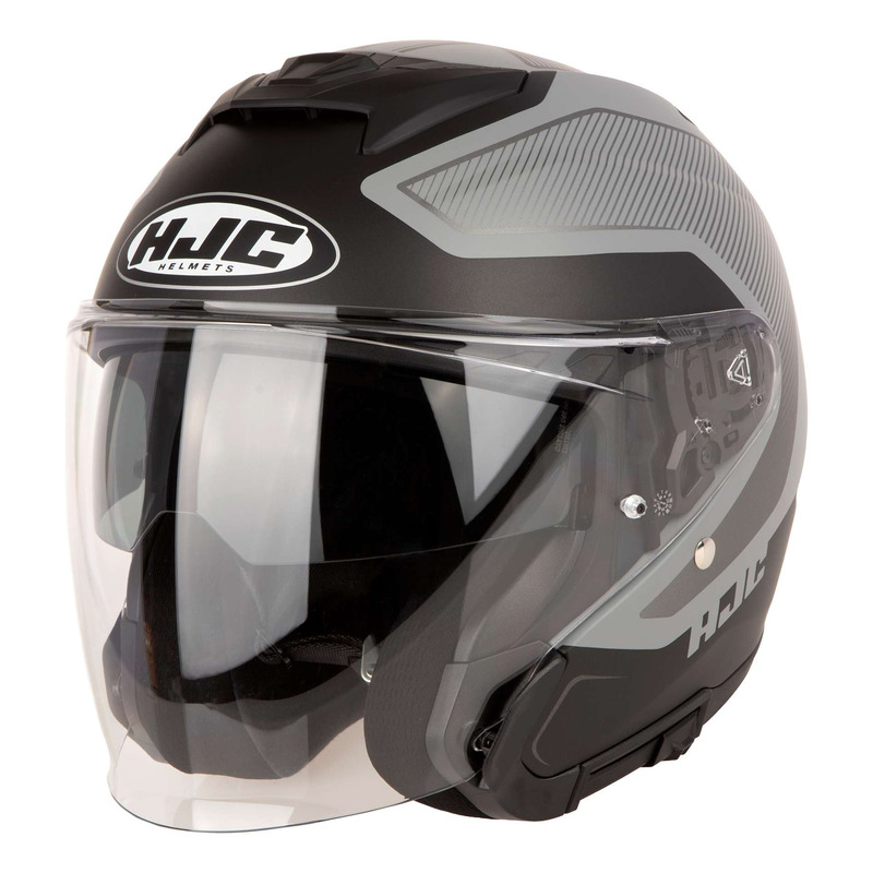 Casque jet HJC i31 Tevis MC5SF noir/gris mat