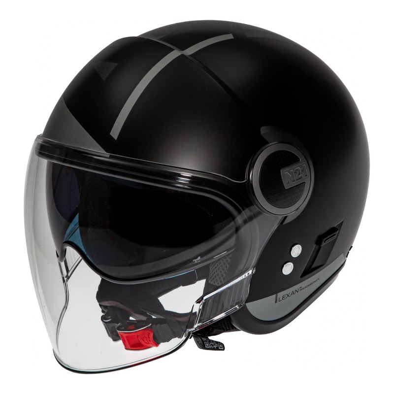 Casque jet Nolan N21 Visor Avant-Garde Mat noir/gris- 2XS