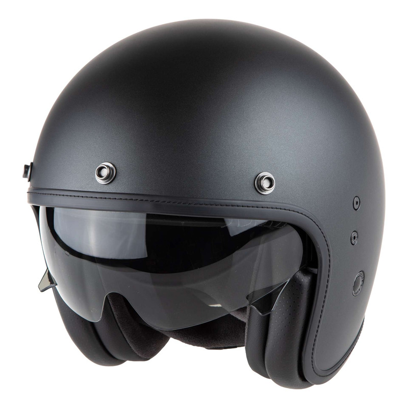 Casque jet Scorpion Belfast Evo Solid noir perle mat