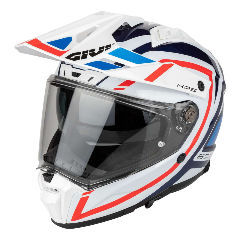 Casque Trail Adventure Givi 80.1 Apex bleu/blanc/rouge brillant