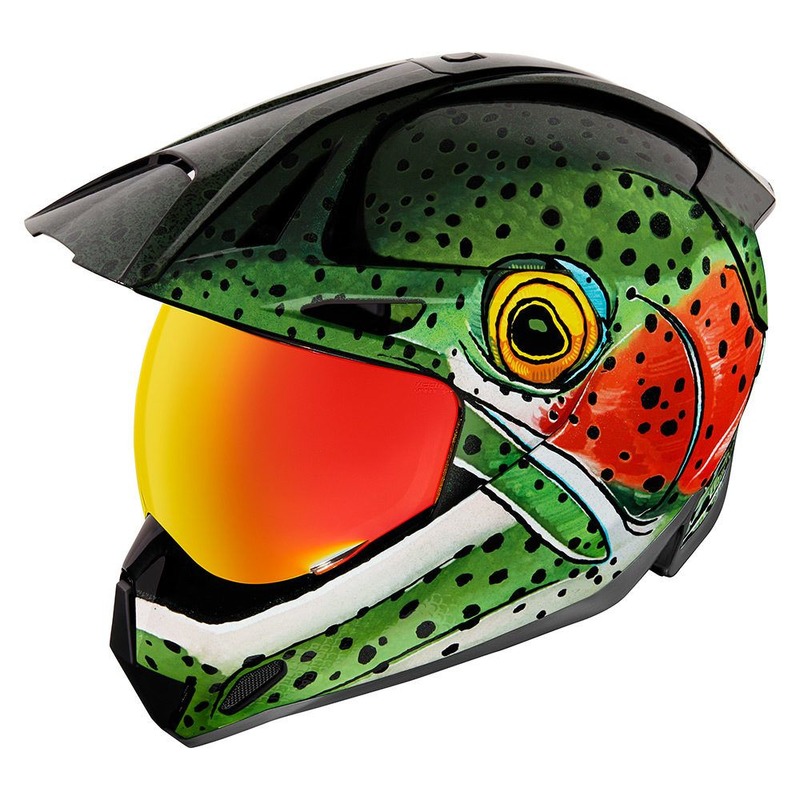 Casque trail Icon Variant Pro™ Bug Chucker vert brillant- XS