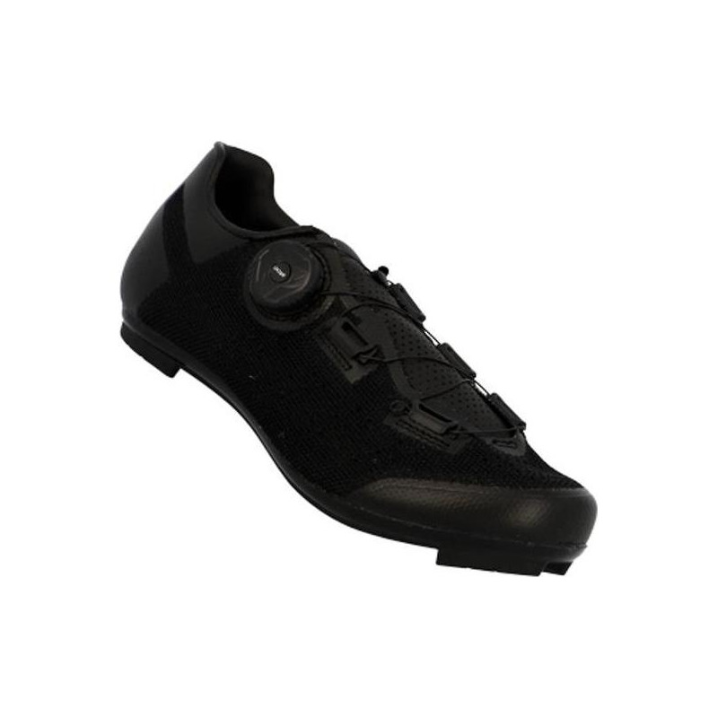 Chaussures vélo de route FLR Pro F11 Knit serrage molette noires