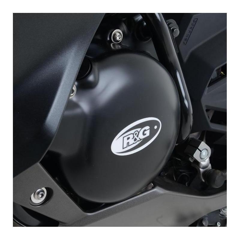 Couvre carter gauche R&G Racing noir Kawasaki Ninja 300 13-17