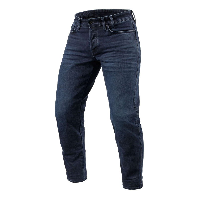 Jean moto Rev’It Ortes Tapered bleu foncé/noir usé – L30