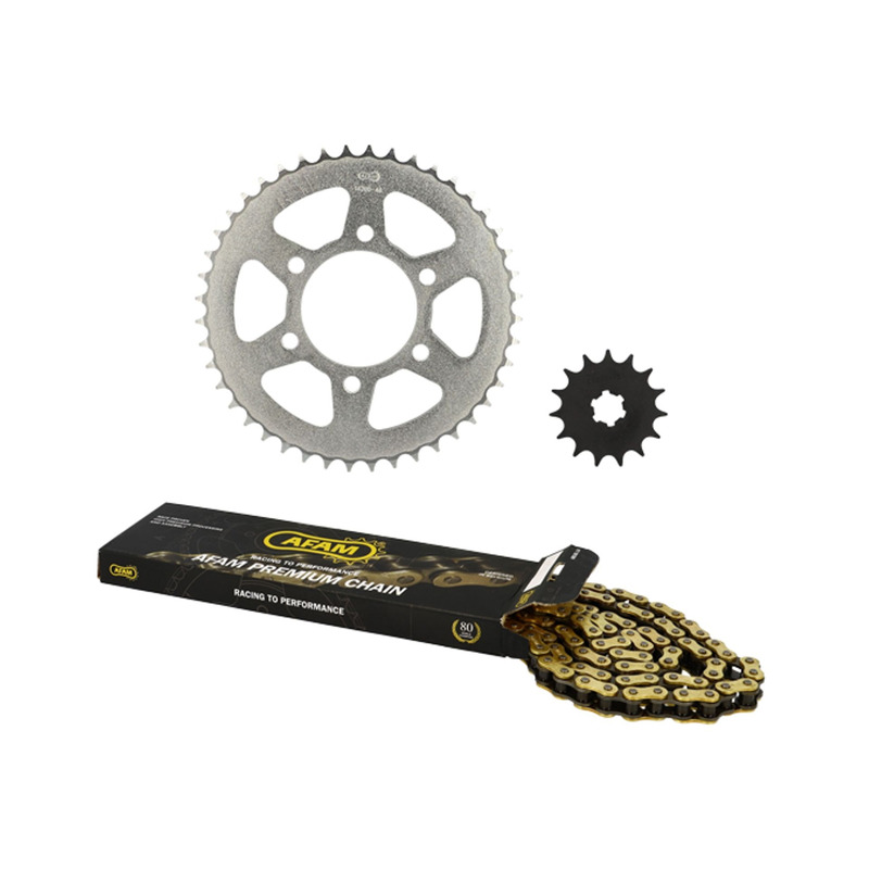 Kit chaîne Afam 15x44 Suzuki TS 125 C ER 1979-82