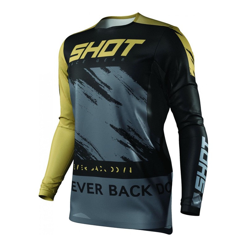 Maillot cross Shot Contact Draw or- S