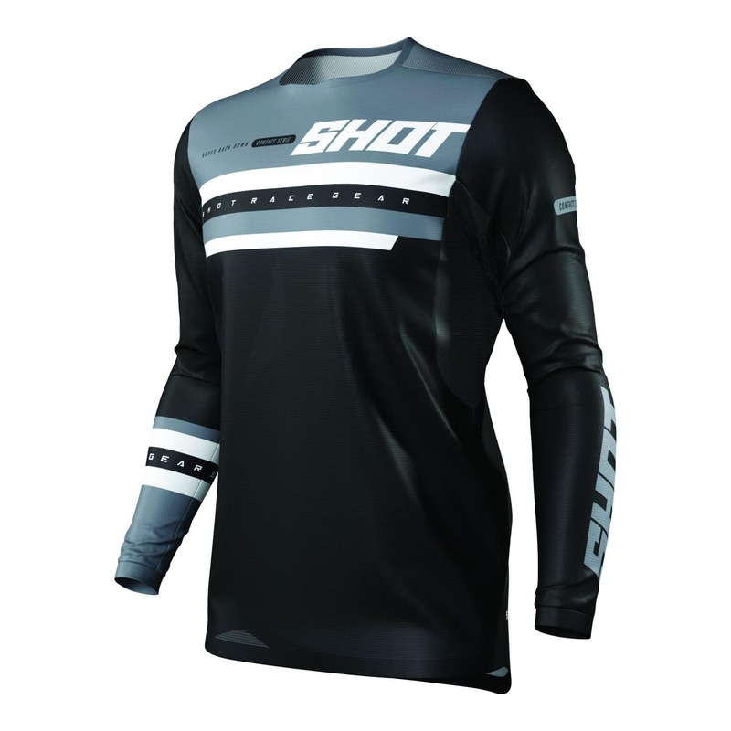 Maillot cross Shot Contact Shining noir- S