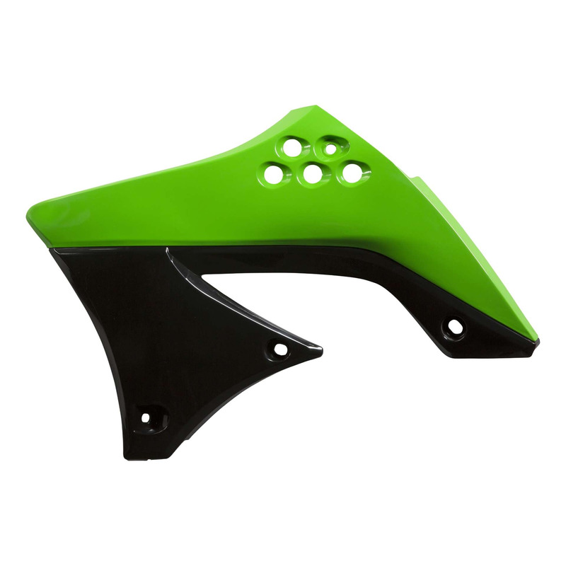 OuÃÂ¯es de Radiateur ACERBIS Vert / Noir - Kawasaki 450 KXF