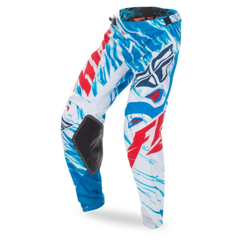 Pantalon cross enfant Fly Racing Kinetic rouge/blanc/bleu- US-22