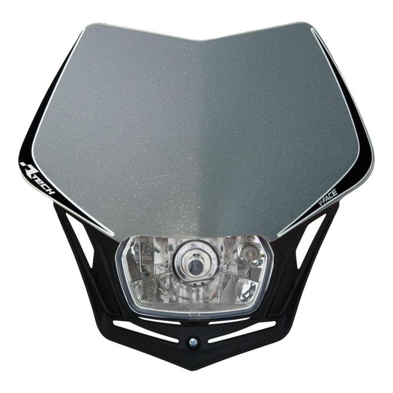 Plaque phare RTech V-Face grise et noire
