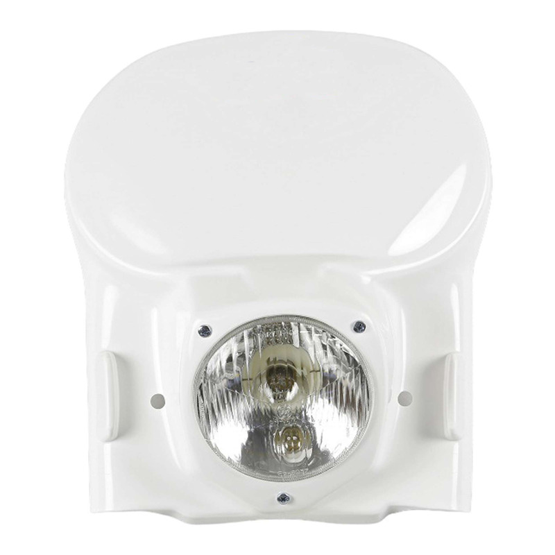 Plaque phare vintage UFO universel 78-88 blanc