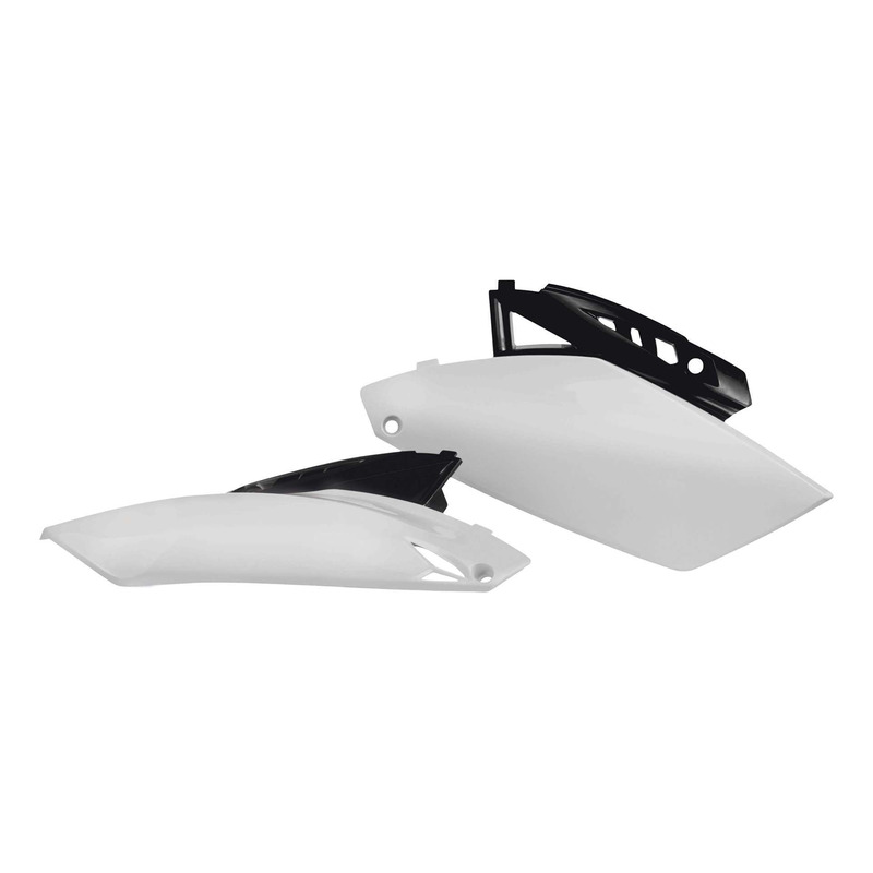 Plaques LatÃÂ©rales ACERBIS Blanc / Noir Ã¢   Yamaha 250 YZF
