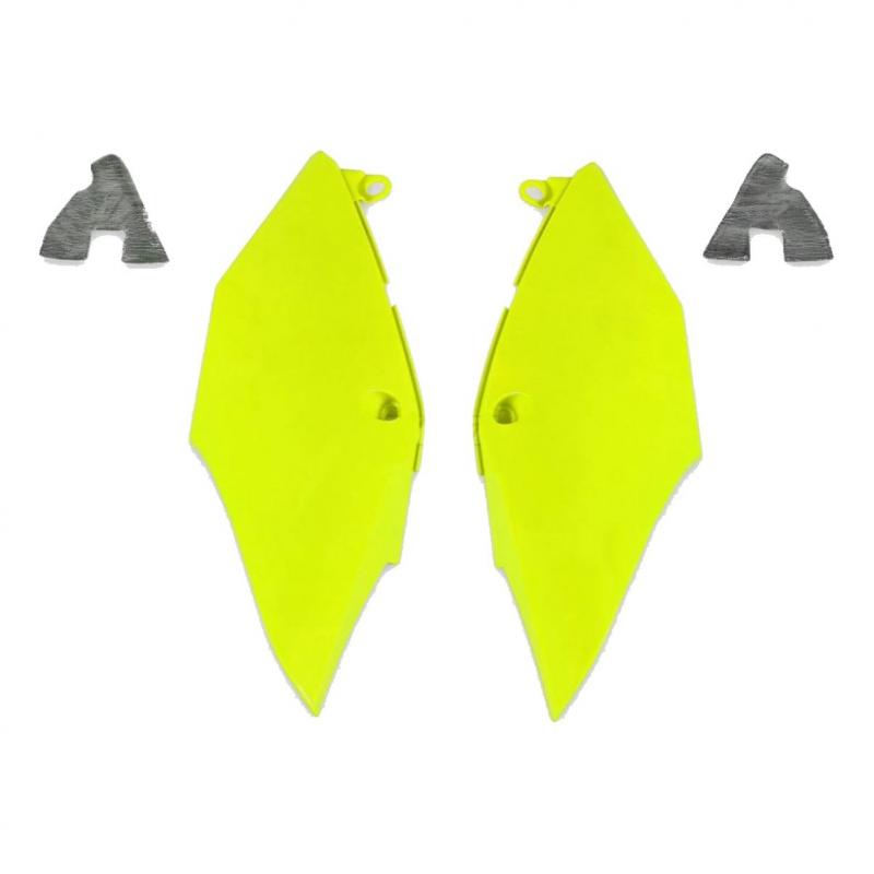 Plaques numéro latérales UFO Honda CRF 250R 18-21 jaune fluo