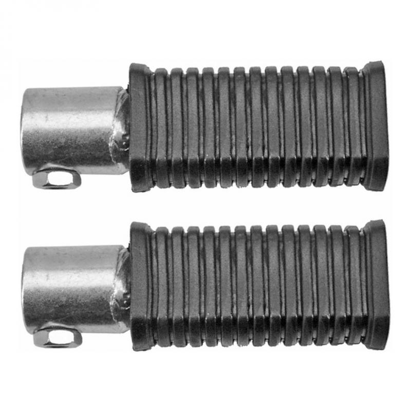 Repose Pieds Pilote Caoutchouc Noir