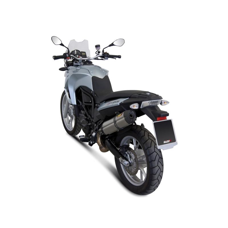 Silencieux MIVV Suono inox / casquette carbone BMW F650GS / F800GS 08-