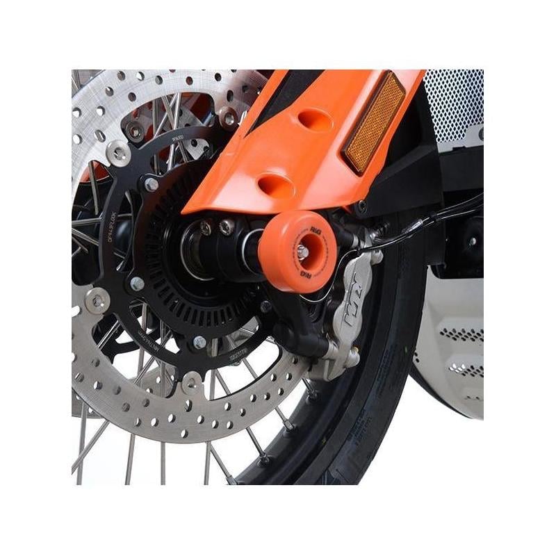 Tampons de protection de fourche R&G Racing orange KTM 790 Adventure 19-20