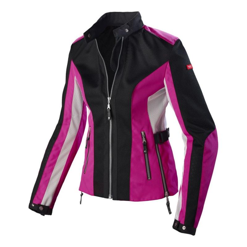 Veste textile femme Spidi SUMMERNET LADY noir/fushia- XS