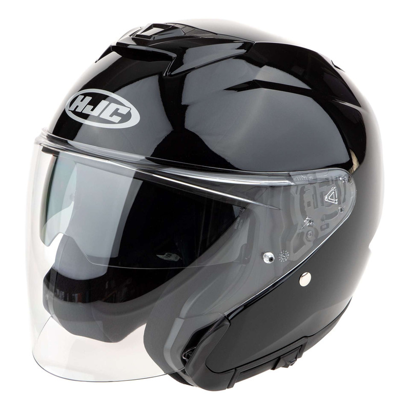 Casque jet HJC i31 noir métallisé