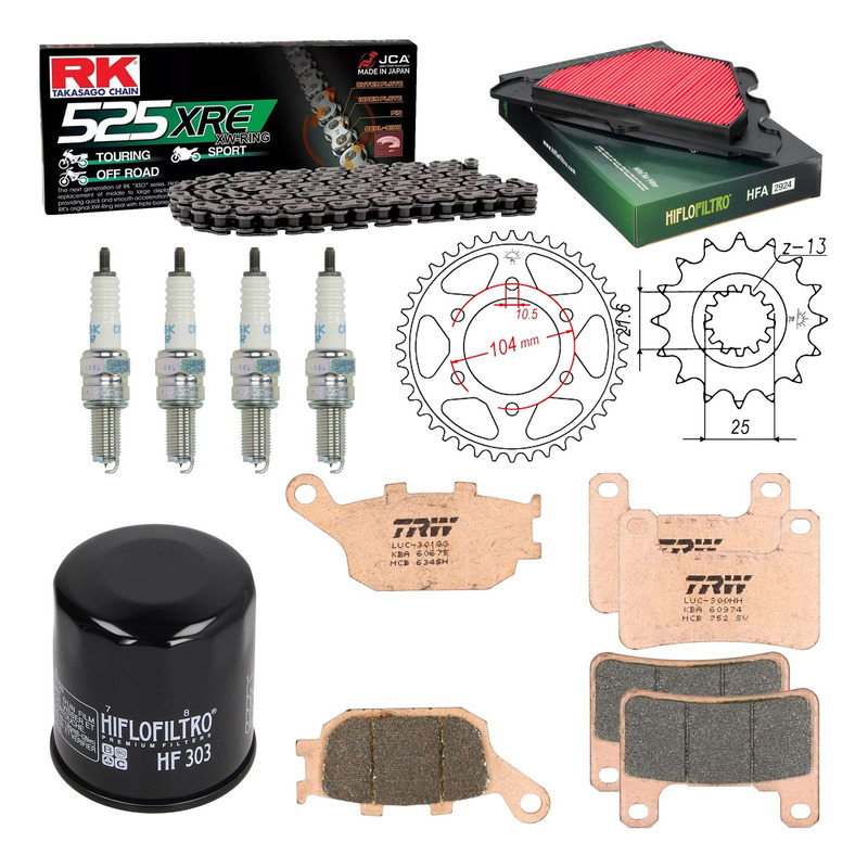 Kit entretien NF Prokit premium Kawasaki Z900 RS 2018-25
