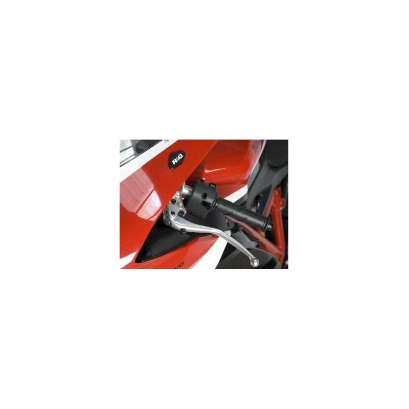 Caches orifices de rétroviseur R&G Racing noirs Ducati 848 08-10