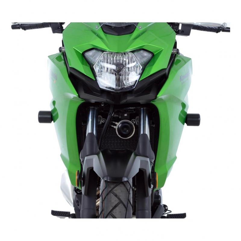 Tampons de protection R&G Racing Aero noir Kawasaki H2 SX 2018
