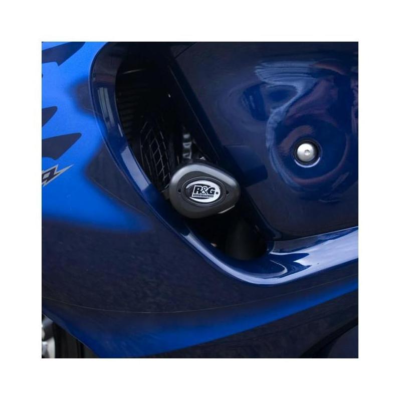 Tampons de protection R&G Racing Aero noir Suzuki GSX1300R Hayabusa 08