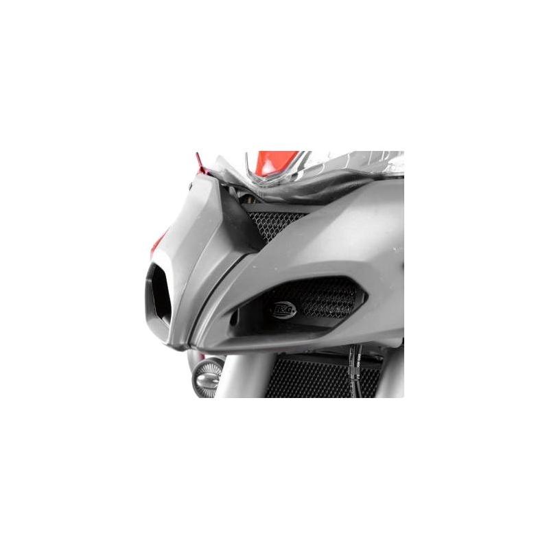 Protection de radiateur d’huile noire R&G Racing Ducati Multistrada 1200 10-14