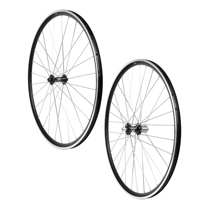 Paire de roue vélo Miche Reflex avec 2 corps de cassette freinage à patins 700C
