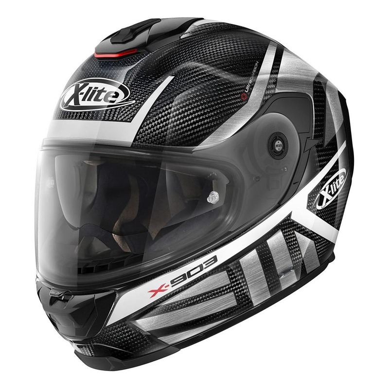 Casque intégral X-Lite X903 Ultra Carbon Cheyenne N-Com argent/carbon