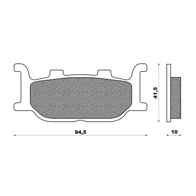 Plaquettes de frein Newfren Standard organique .FD.0205 BKS