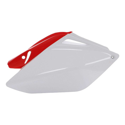 Plaques Latérales ACERBIS Blanc / Rouge – Honda 250 CRF-R 06-09