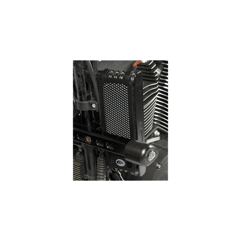 Protection de radiateur d’huile noire R&G Racing Harley Davidson XR 1200 10-12