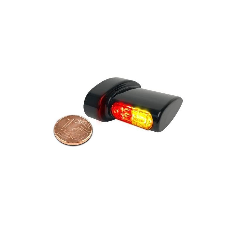 Clignotants de garde-boue arrière Heinz Bikes Micro LED noir avec feu arrière et feu stop intégrés
