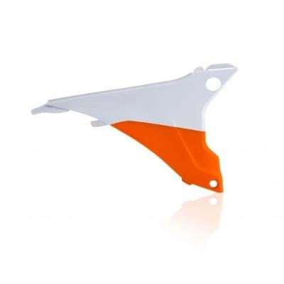 Cache de boîte à air Acerbis KTM EXC/EXC-F 14-16 Orange/Blanc Brillant