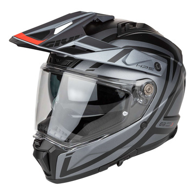 Casque Trail Adventure Givi 80.1 Apex noir/titanium/rouge mat