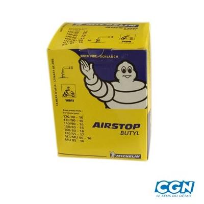 Chambre à air Michelin Street 140/90-16 valve coudée à 90°