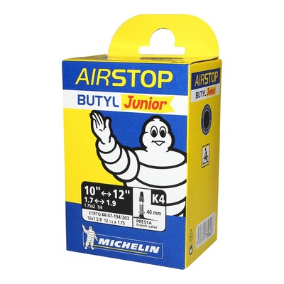 Chambre à Air vélo Michelin Air Stop K4 10-12 1/2 x 1,75-1,90" Presta 40mm