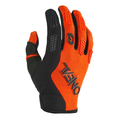 Gants cross O’Neal Element Racewear V.24 noir/orange