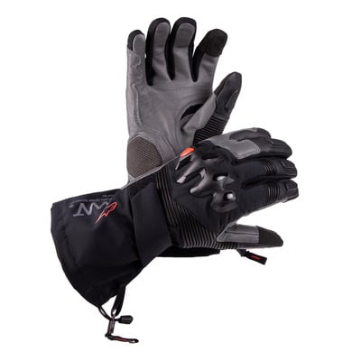 Gants cuir/textile Alpinestars AMT-10 Drystar®XF Winter noir/gris foncé