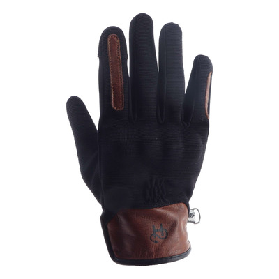 Gants cuir/textile femme Helstons Sexy Lady noir/tan
