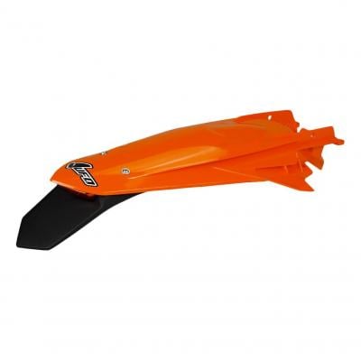 Garde-boue arrière + support de plaque avec feu UFO KTM 150 EXC TPI 20-22 orange