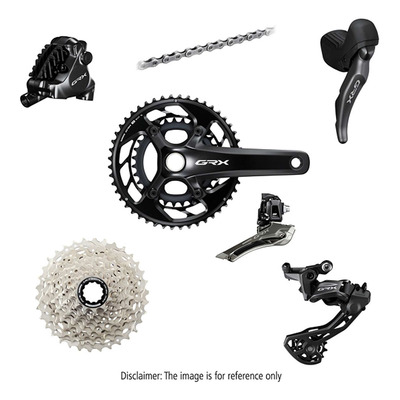 Groupe Complet Vélo Gravel Shimano GRX 820 Mécanique 12 Vitesses Pédalier 48-31 Cassette 11-34