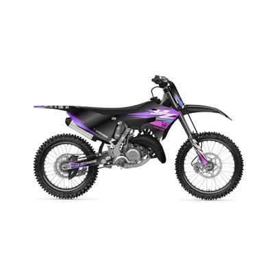 Kit déco La Bécanerie Factory violet/noir brillant Yamaha YZ 125/250 15-21